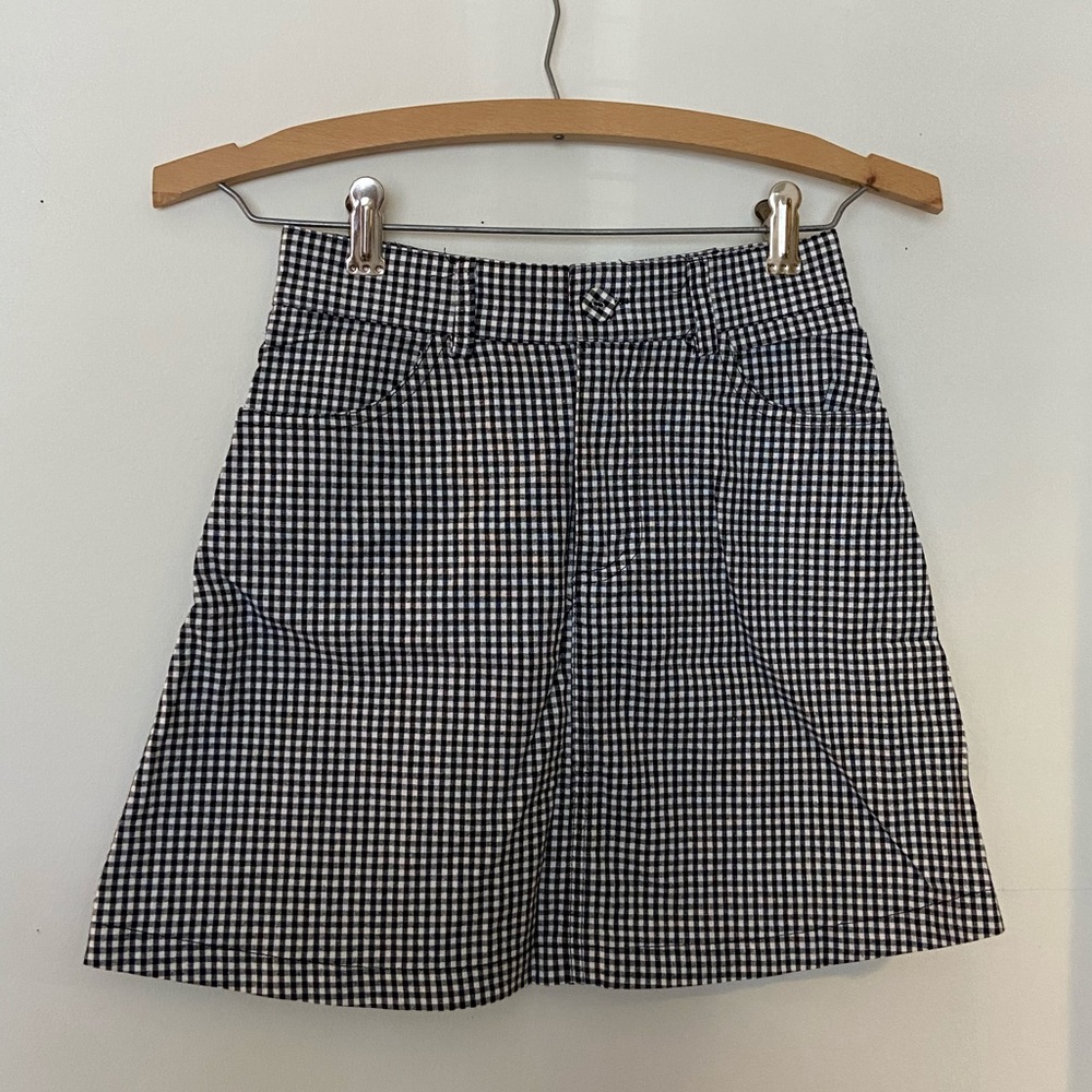 Brandy Melville John Galt Gingham Mini Skirt